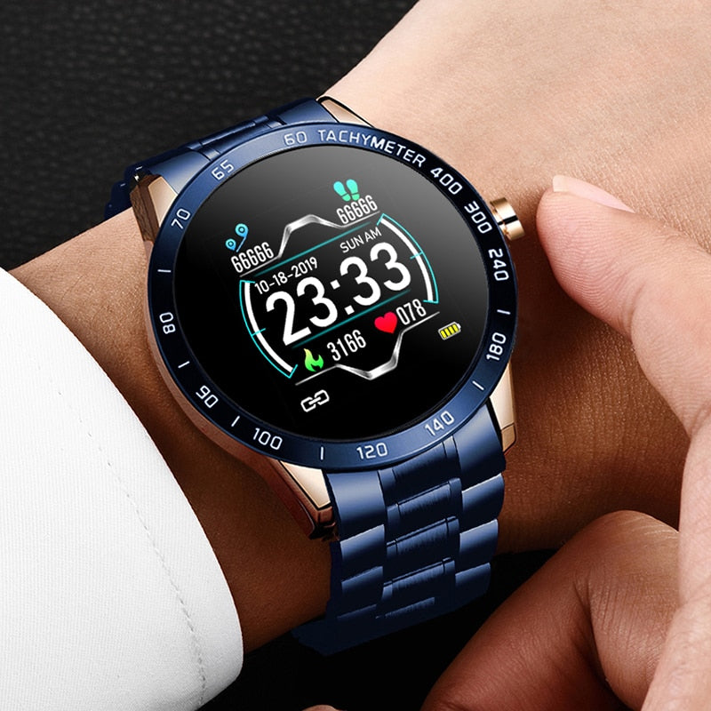 Men's Steel Waterproof Smartwatch