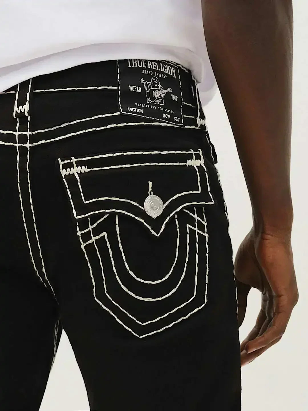 2025 Harajuku Y2K New Buddha High waist Super T Bootcut Jeans Flared Jeans Street Denim Pants High Waist Straight Leg Wide Leg