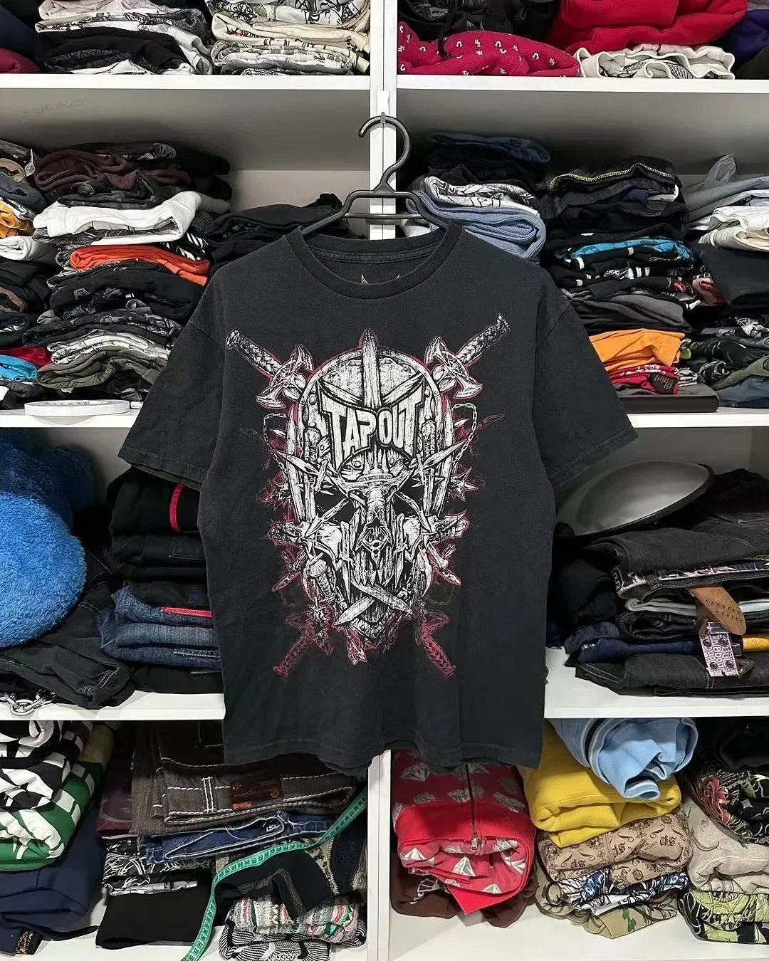 Street New Affliction T-shirt Y2K Vintage Skull Print White Short Sleeve Men Summer Hip Hop Gothic Punk Oversize Pure Cotton Top
