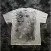 2000s Affliction Gothic T shirt Y2K Cotton Print T shirt Retro Street Letters For Men and Women Tops Graphic T shirts Street sty