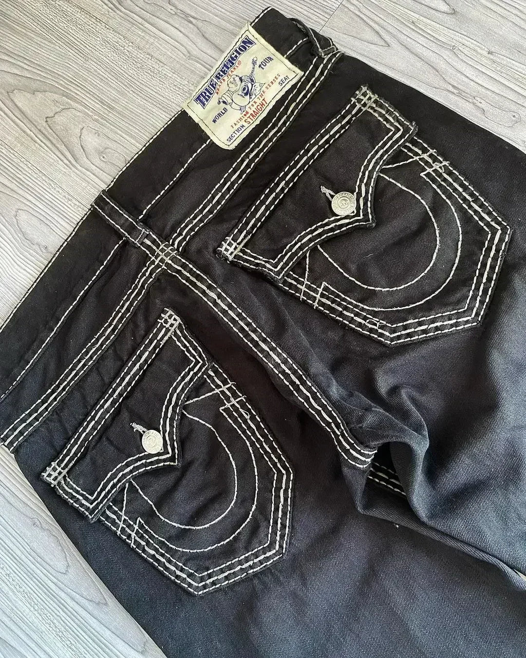2025 Harajuku Y2K New Buddha High waist Super T Bootcut Jeans Flared Jeans Street Denim Pants High Waist Straight Leg Wide Leg