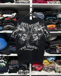 Boy Affliction Retro Red Shirt Street Y2K American Fashion Street Men and Women Loose T-shirt Casual Tops New Oversized t shirt