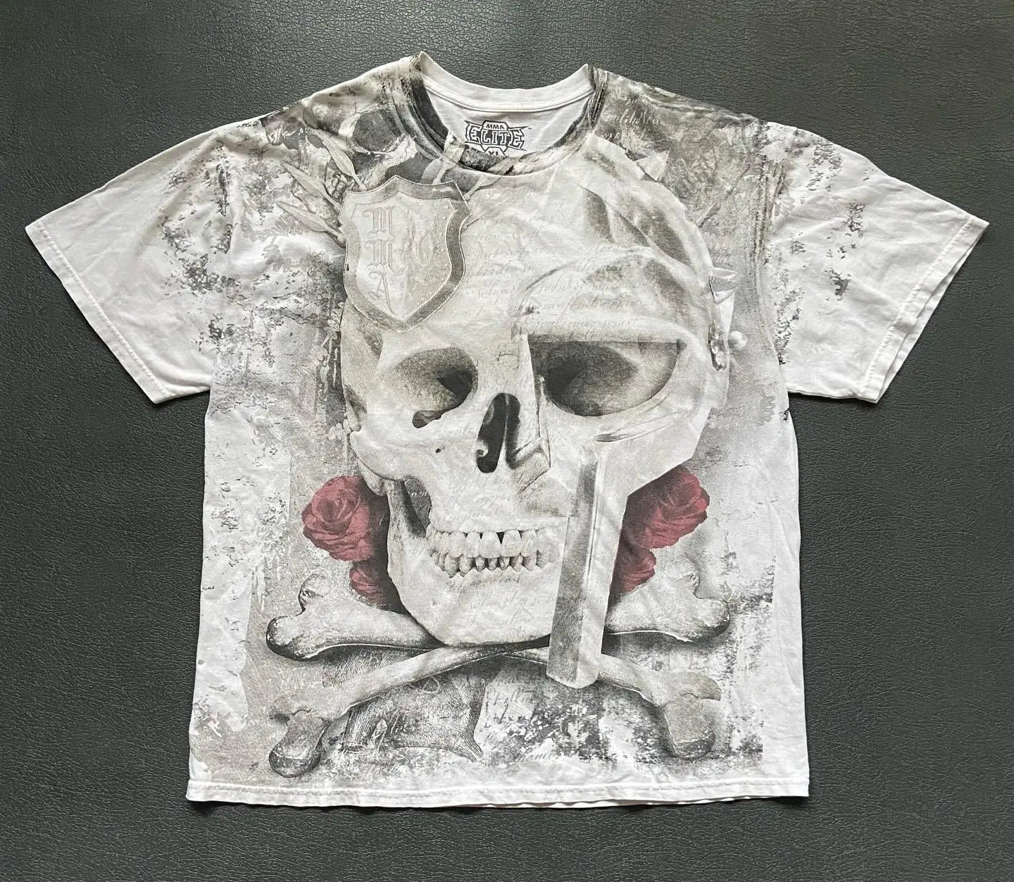 2000s Affliction Gothic T shirt Y2K Cotton Print T shirt Retro Street Letters For Men and Women Tops Graphic T shirts Street sty