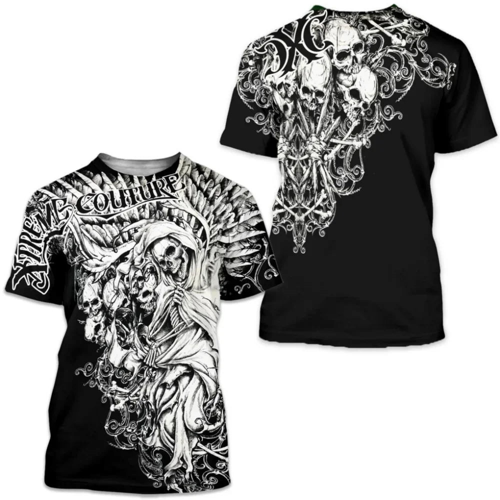 Archaic By Affliction Colisson Men'S T-Shirt 3D Graphic Print T Shirt Short Sleeve Tee Outdoor Streetwear Oversized Clothing Top