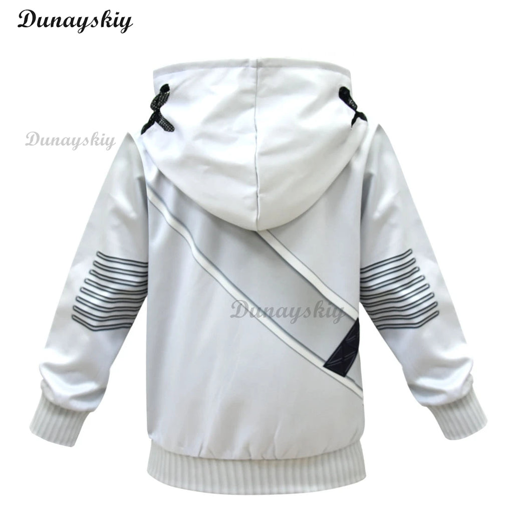 Electronic Sound Singer DJ Marshmello Fortnites Costume Girls Boys Halloween Christmas Cosplay Party Costume Hoodie set
