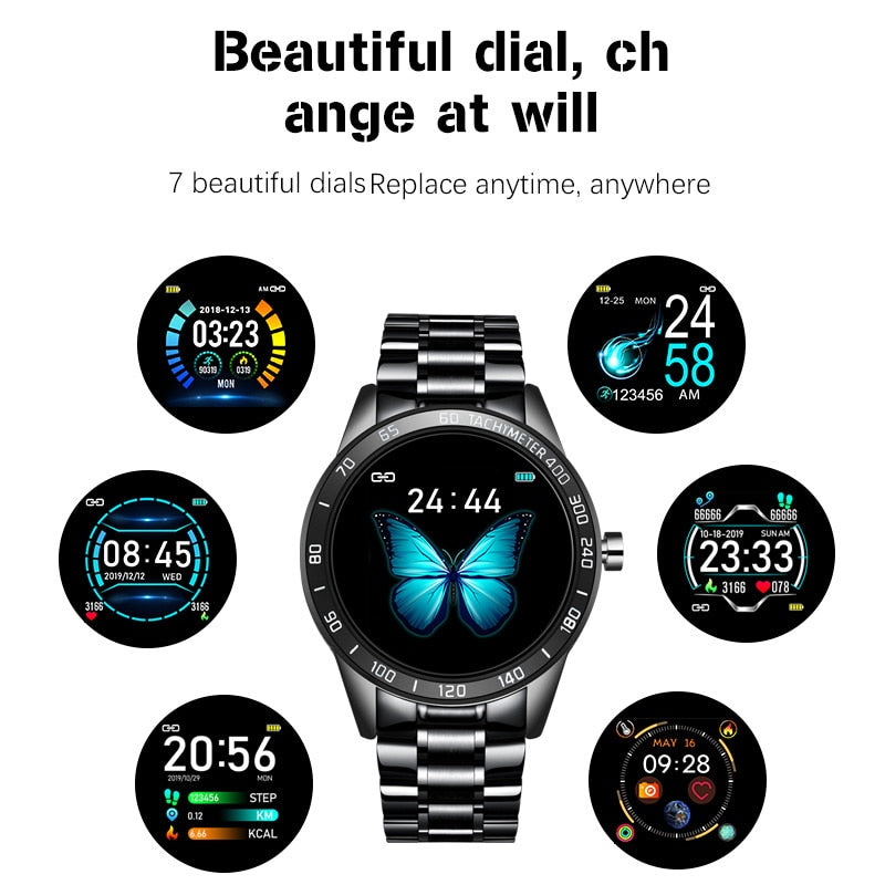 Men's Steel Waterproof Smartwatch