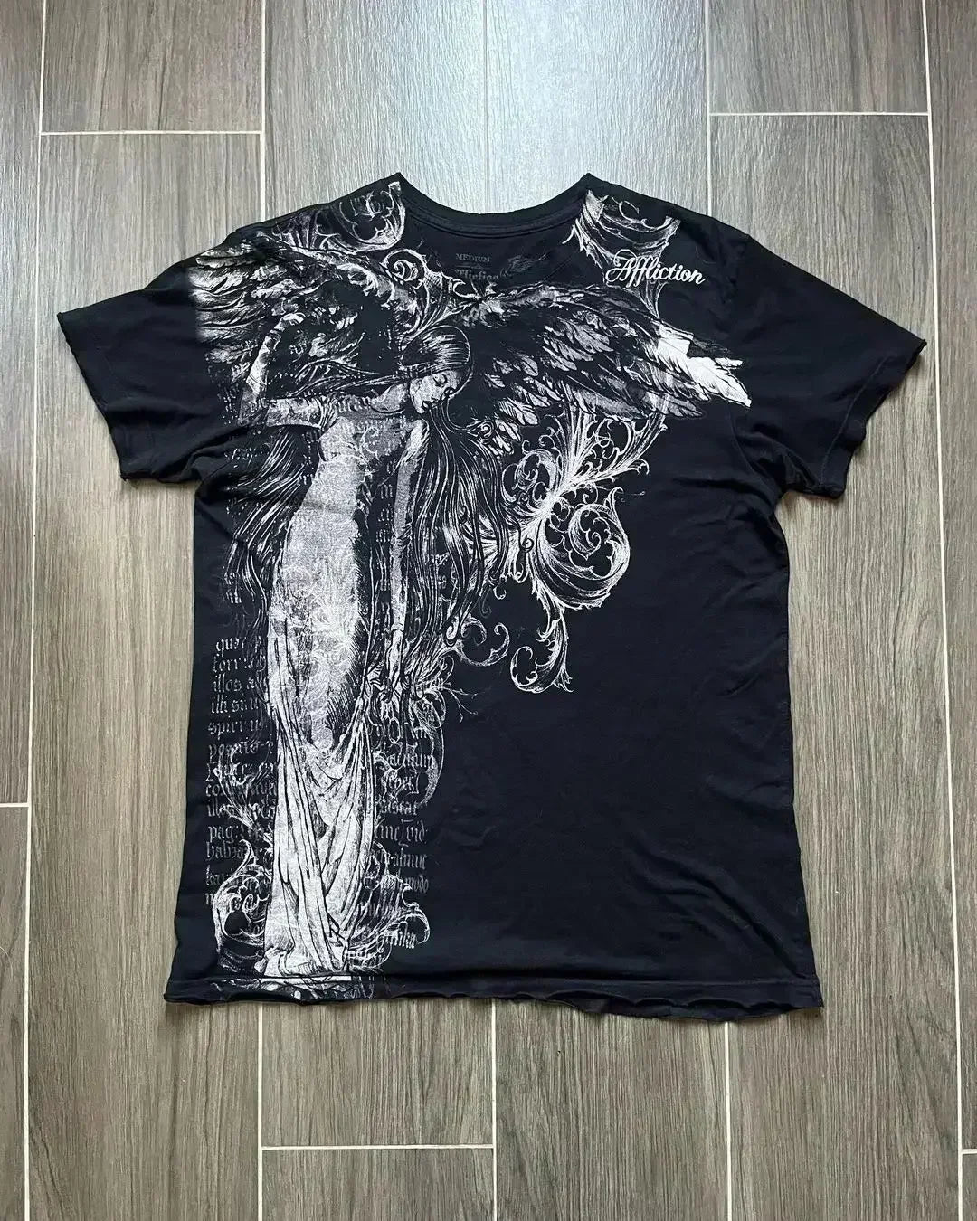 Boy Affliction Retro Red Shirt Street Y2K American Fashion Street Men and Women Loose T-shirt Casual Tops New Oversized t shirt